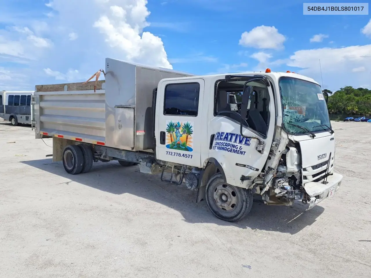 2020 Isuzu Npr VIN: 54DB4J1B0LS801017 Lot: 58161486