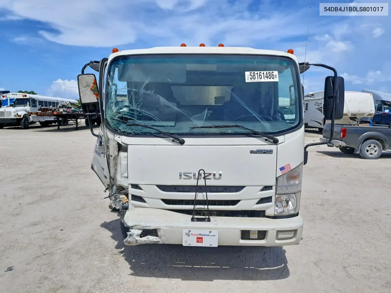 2020 Isuzu Npr VIN: 54DB4J1B0LS801017 Lot: 58161486