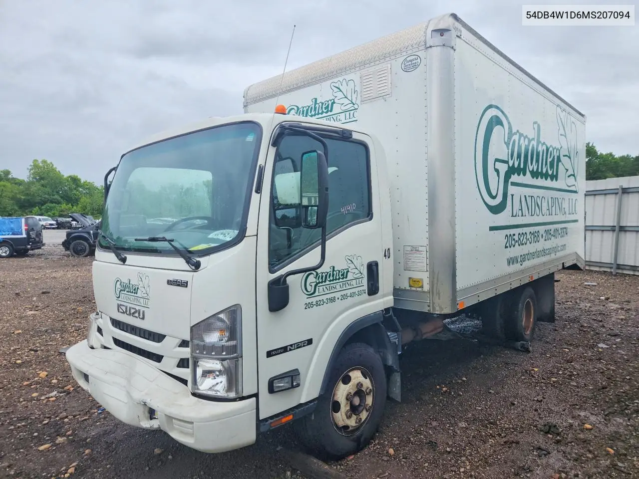 2021 Isuzu Npr Box Truck VIN: 54DB4W1D6MS207094 Lot: 55449106