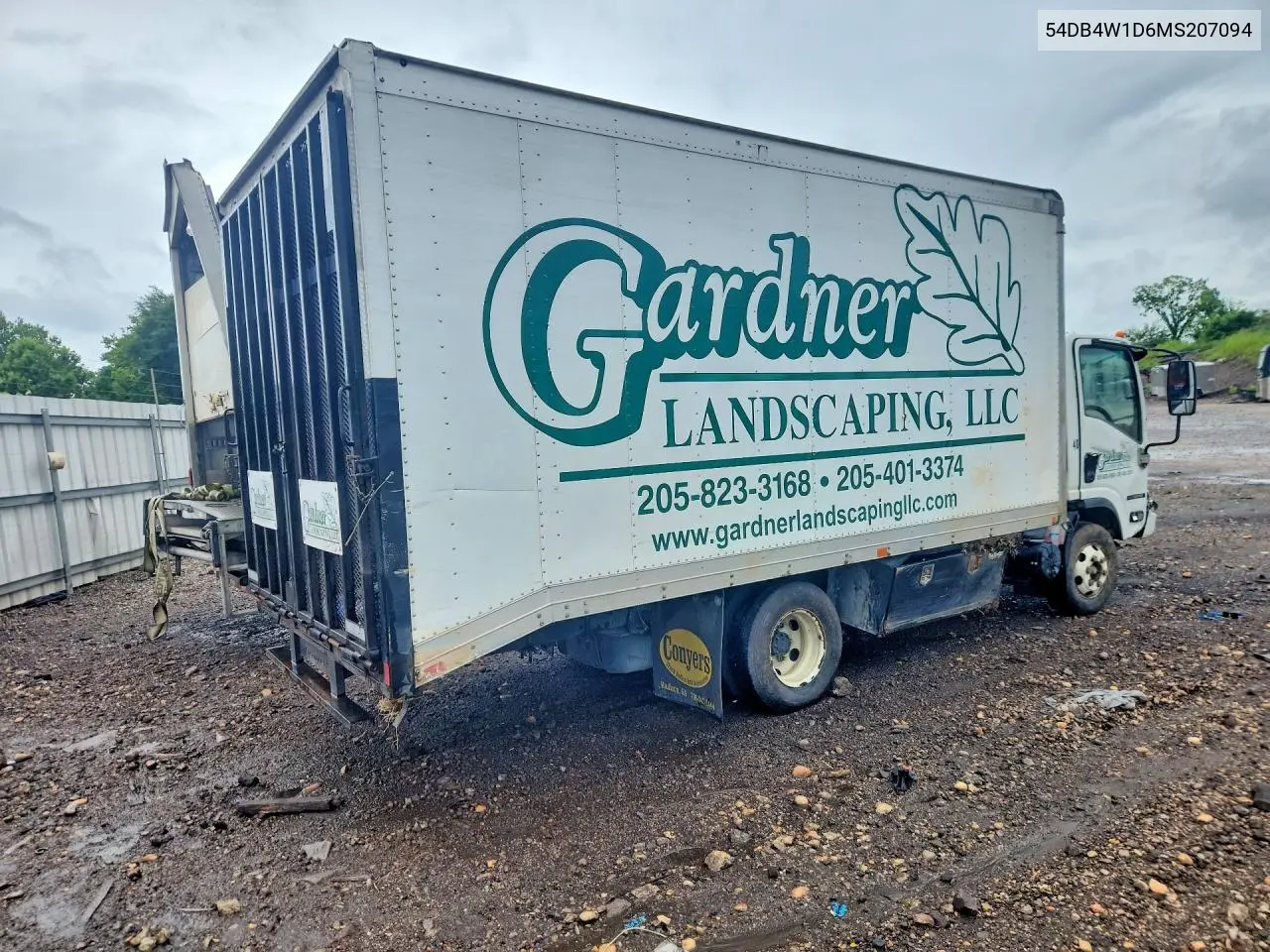 2021 Isuzu Npr Box Truck VIN: 54DB4W1D6MS207094 Lot: 55449106