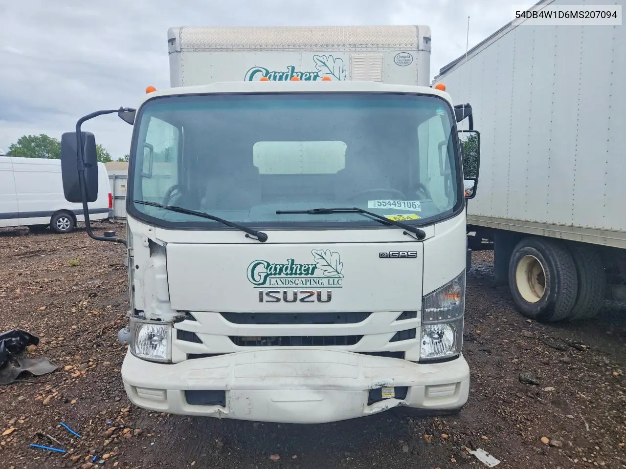 2021 Isuzu Npr Box Truck VIN: 54DB4W1D6MS207094 Lot: 55449106