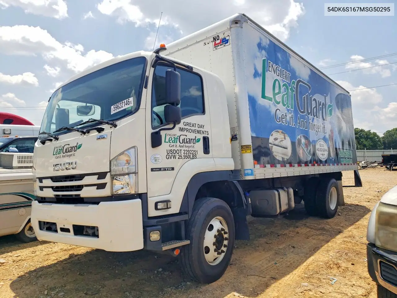 2021 Isuzu Ftr VIN: 54DK6S167MSG50295 Lot: 59622146