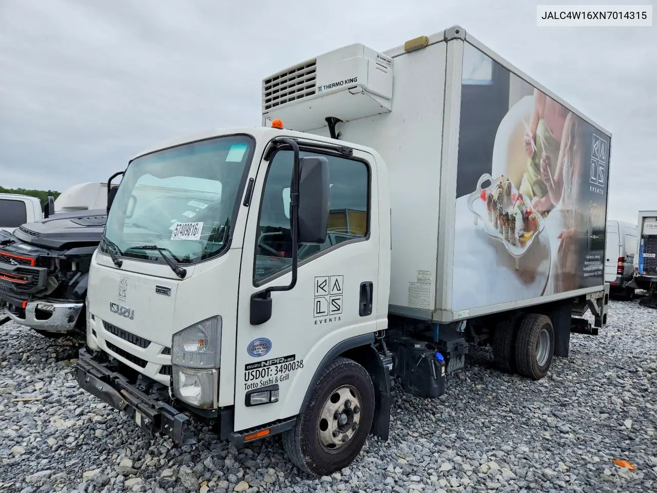 2022 Isuzu Npr Hd VIN: JALC4W16XN7014315 Lot: 57409816