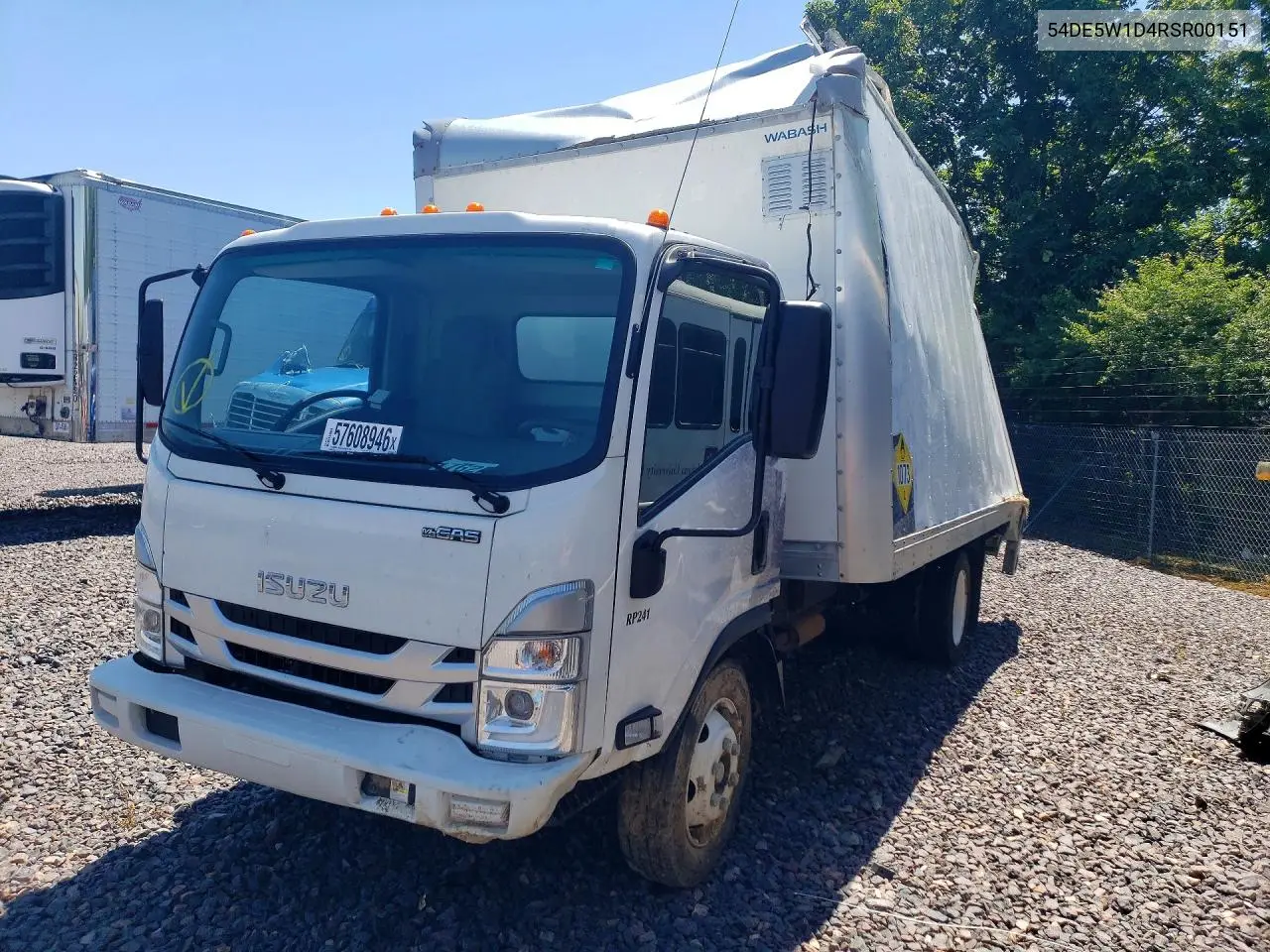 2024 Isuzu Nrr VIN: 54DE5W1D4RSR00151 Lot: 57608946