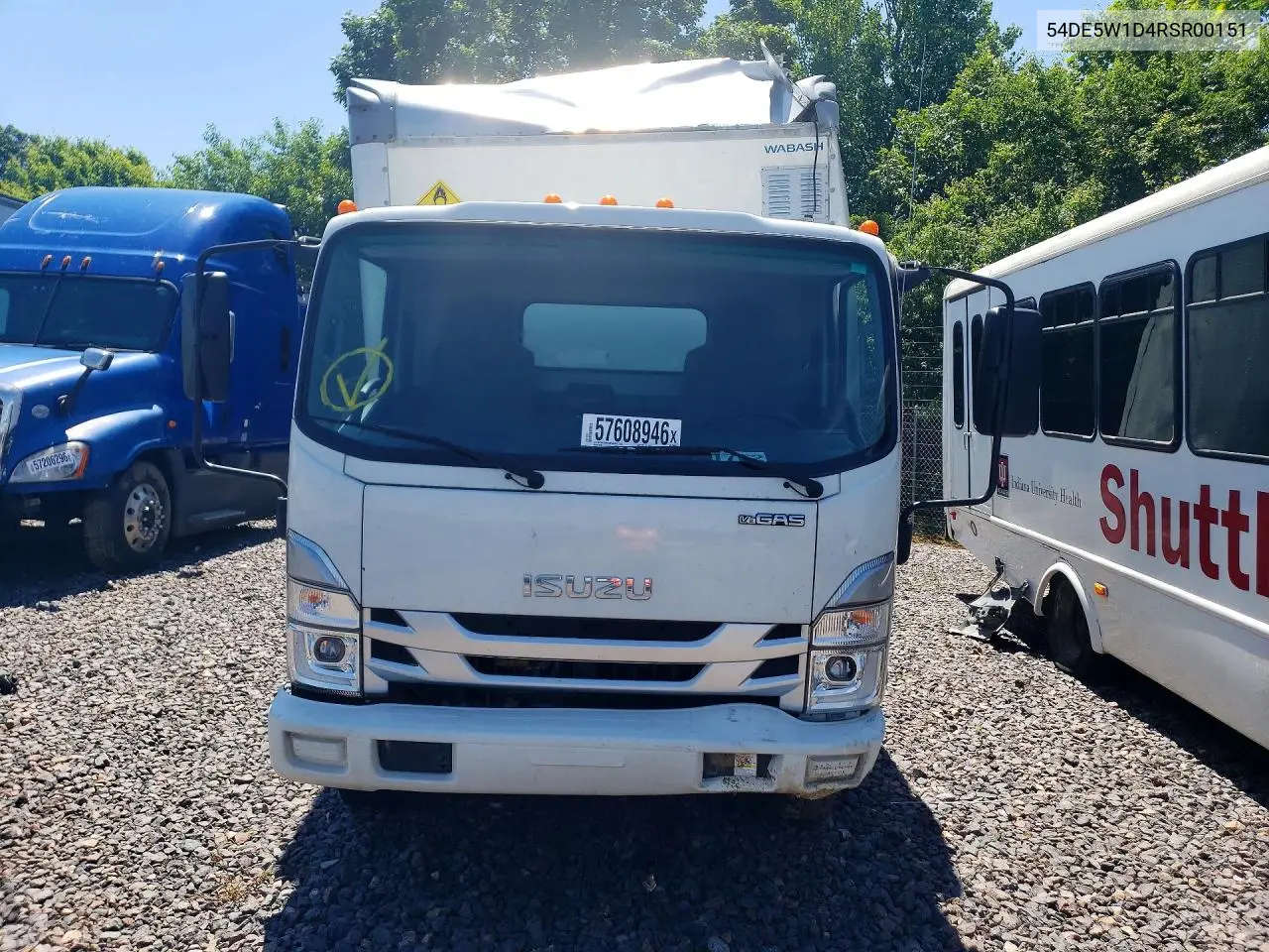 2024 Isuzu Nrr VIN: 54DE5W1D4RSR00151 Lot: 57608946