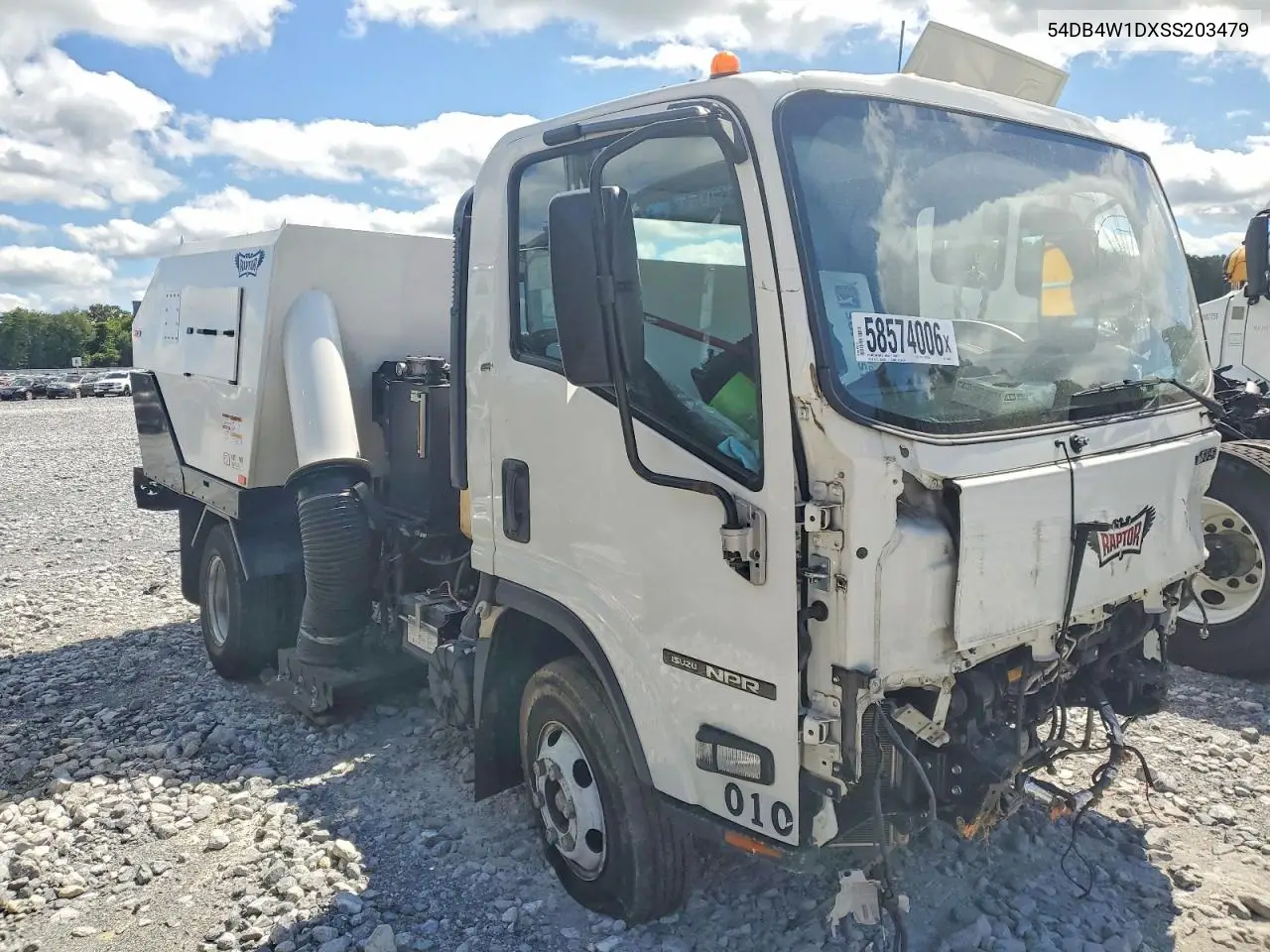 2025 Isuzu Npr Sweeper Truck VIN: 54DB4W1DXSS203479 Lot: 58574006