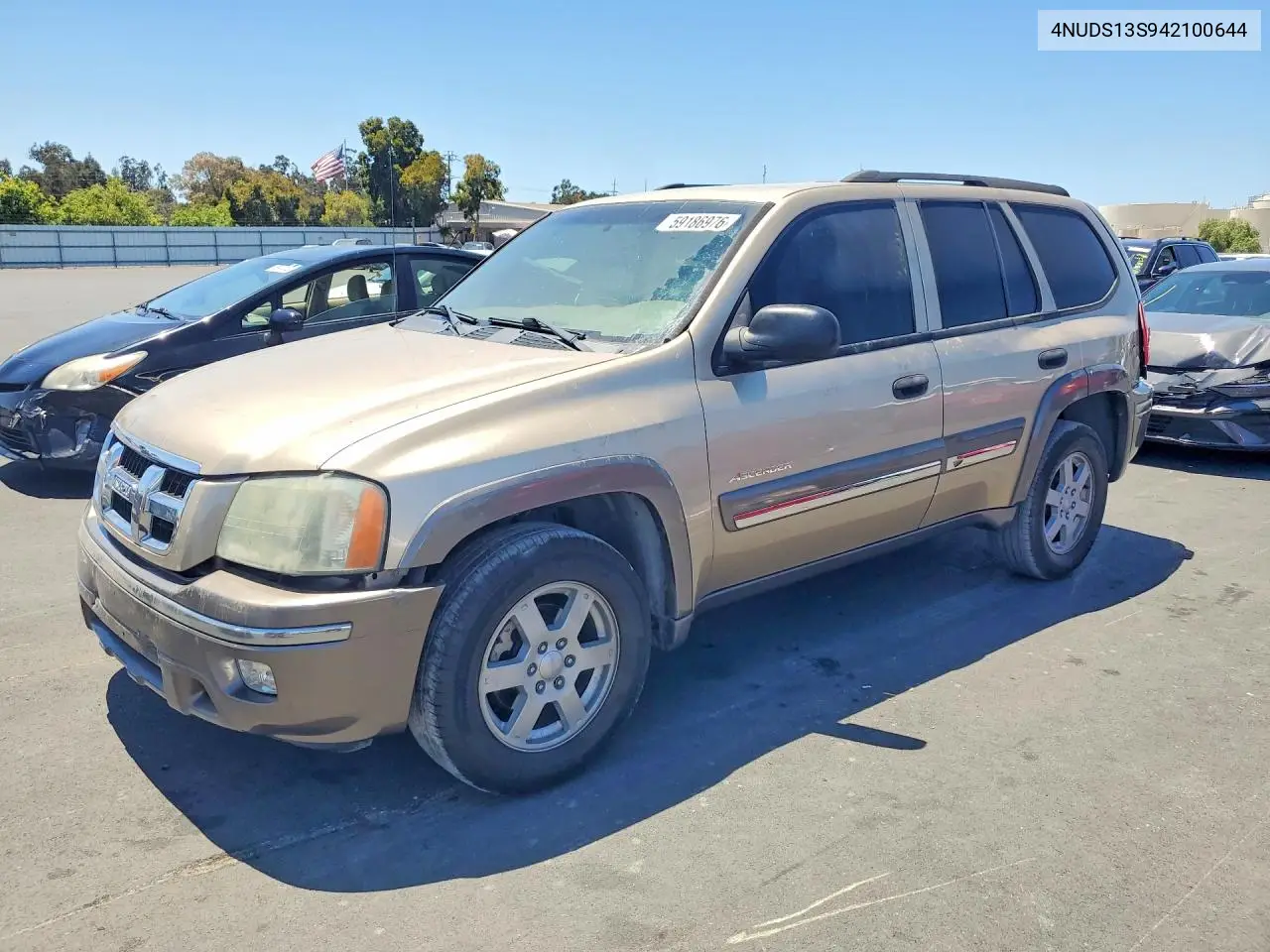 2004 Isuzu Ascender S VIN: 4NUDS13S942100644 Lot: 59186976