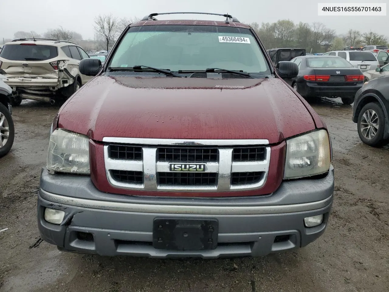 2005 Isuzu Ascender S VIN: 4NUES16S556701463 Lot: 49360494