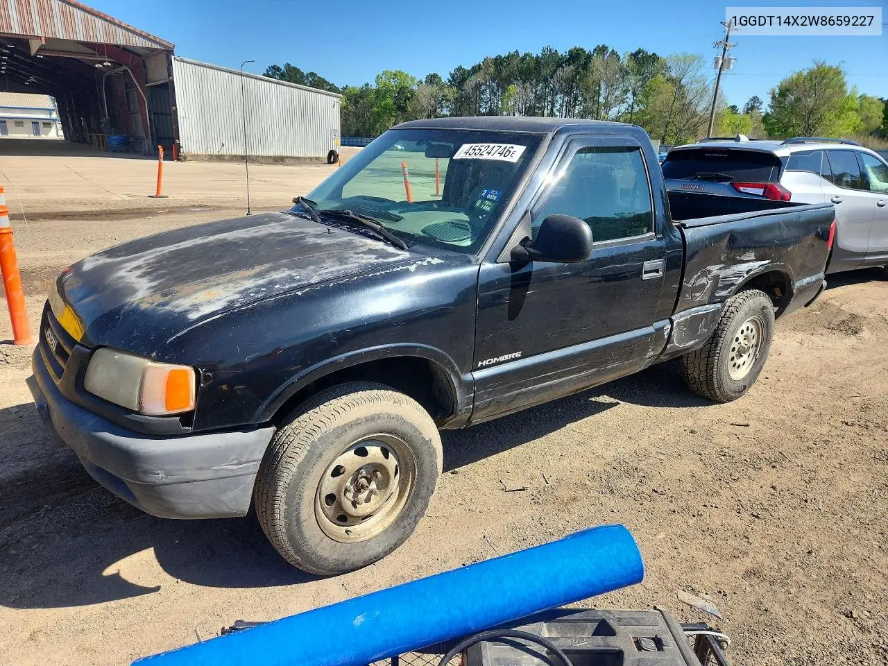 1998 Isuzu Hombre VIN: 1GGDT14X2W8659227 Lot: 55953606