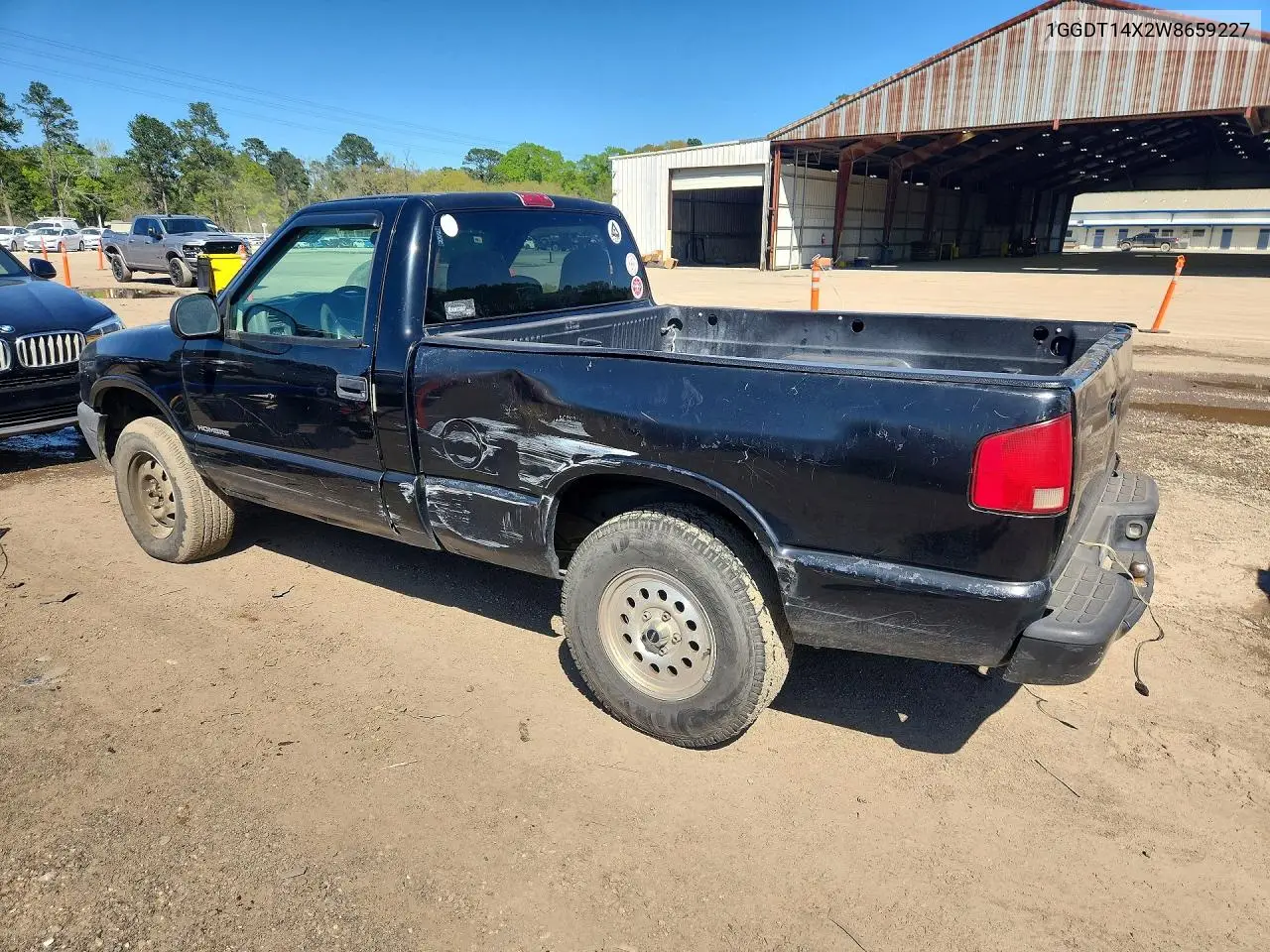 1998 Isuzu Hombre VIN: 1GGDT14X2W8659227 Lot: 55953606