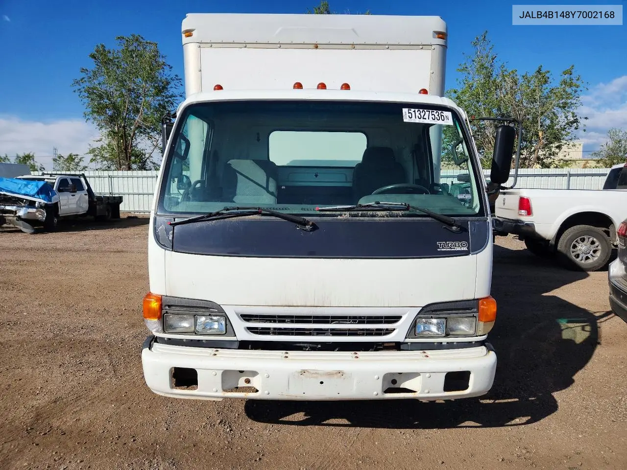 2000 Isuzu Npr Box Truck VIN: JALB4B148Y7002168 Lot: 51327536