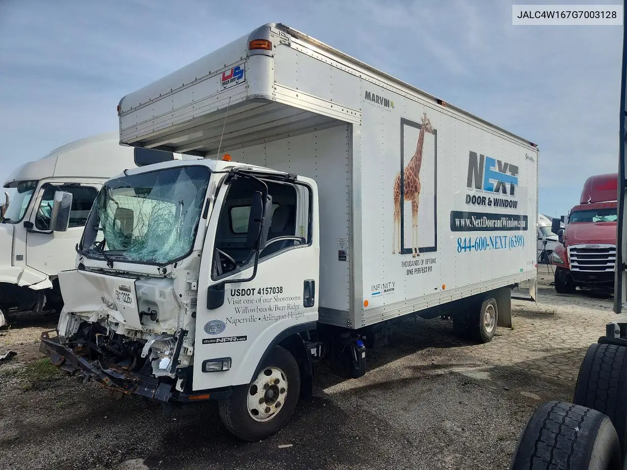 2008 Isuzu Npr Hd Box Truck VIN: JALC4W167G7003128 Lot: 50113226