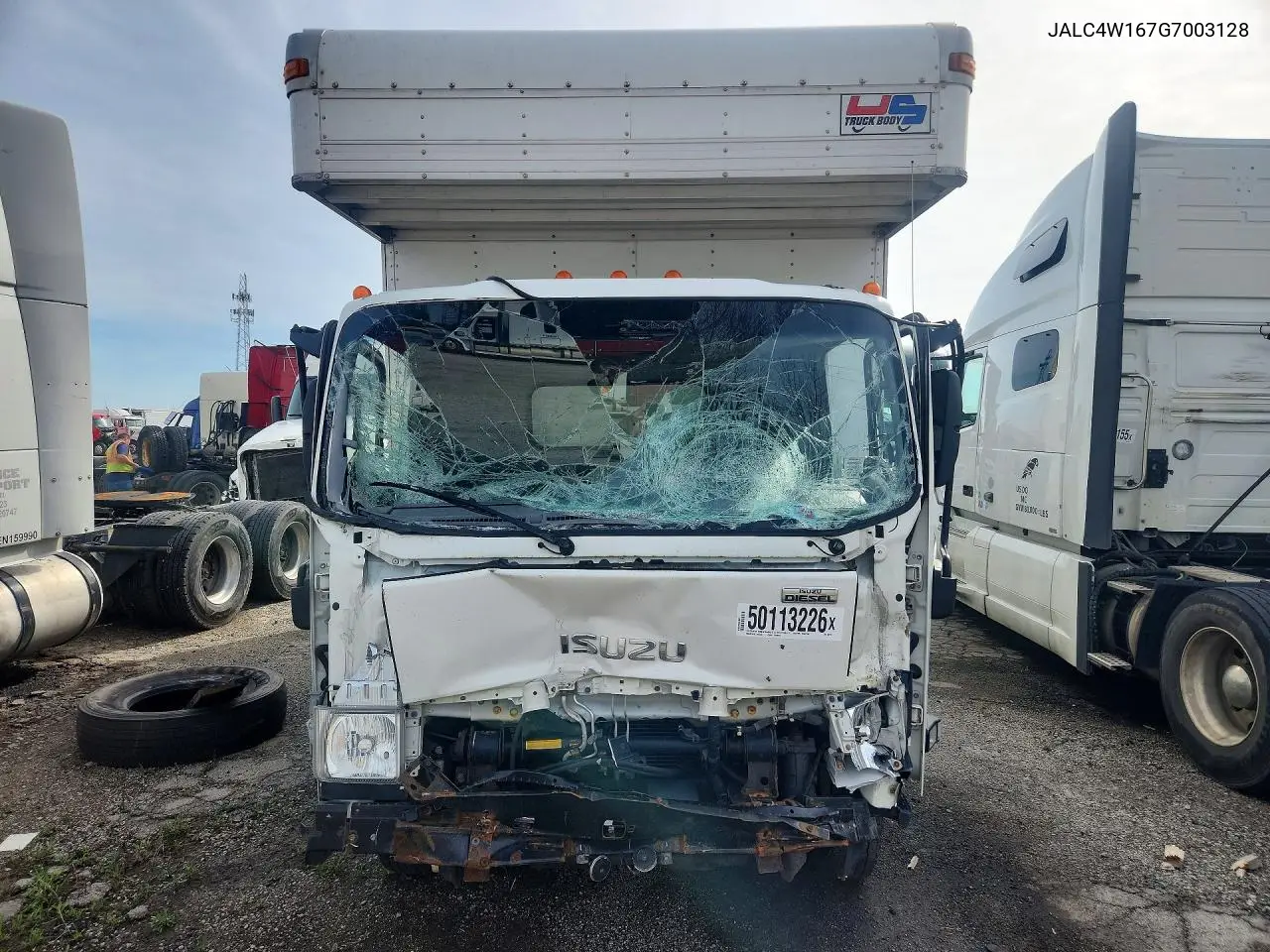 2008 Isuzu Npr Hd Box Truck VIN: JALC4W167G7003128 Lot: 50113226