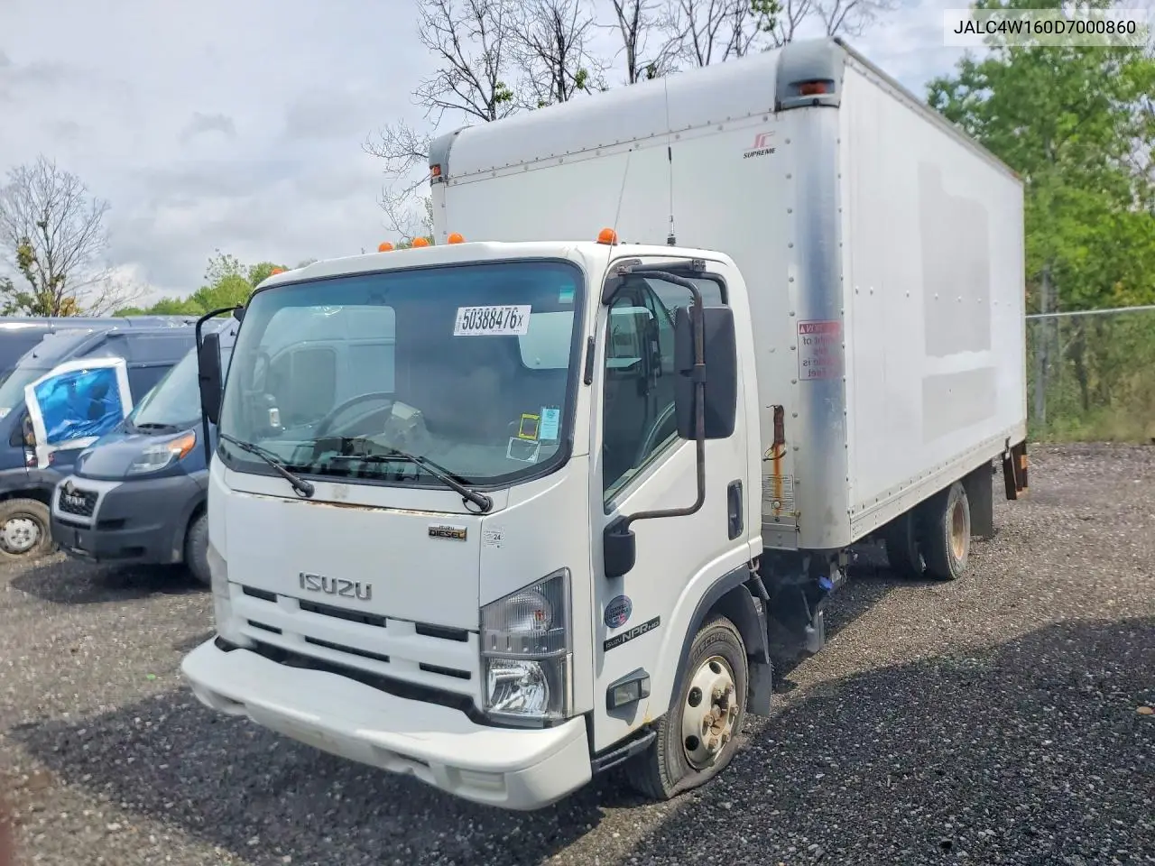 2013 Isuzu Npr Hd Box Truck VIN: JALC4W160D7000860 Lot: 50388476
