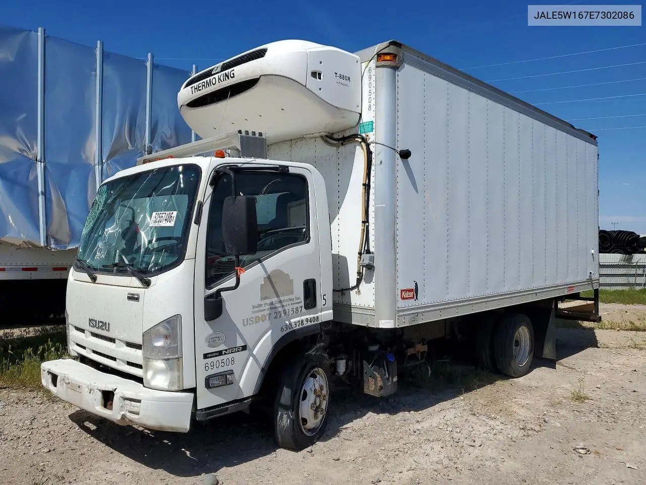 2014 Isuzu Nrr - Refrigerated Box Truck VIN: JALE5W167E7302086 Lot: 58476236