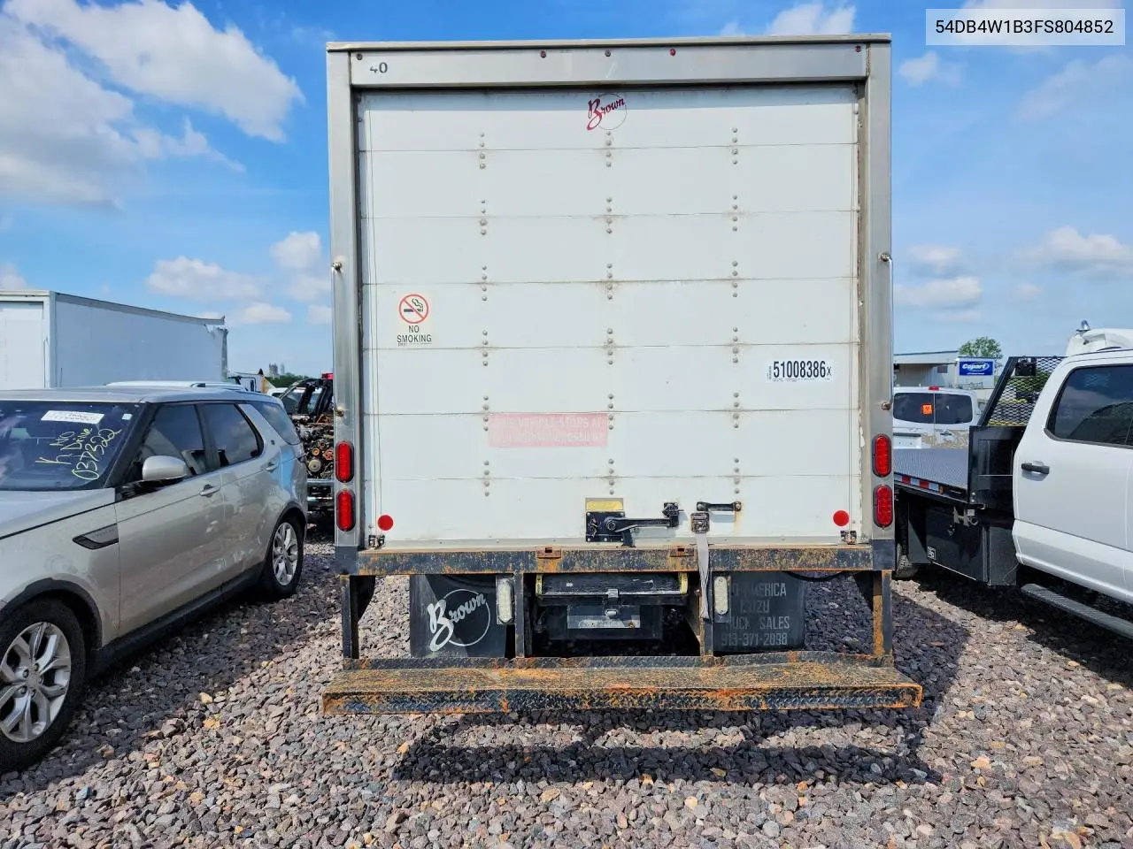 2015 Isuzu Npr Box Truck VIN: 54DB4W1B3FS804852 Lot: 51008386