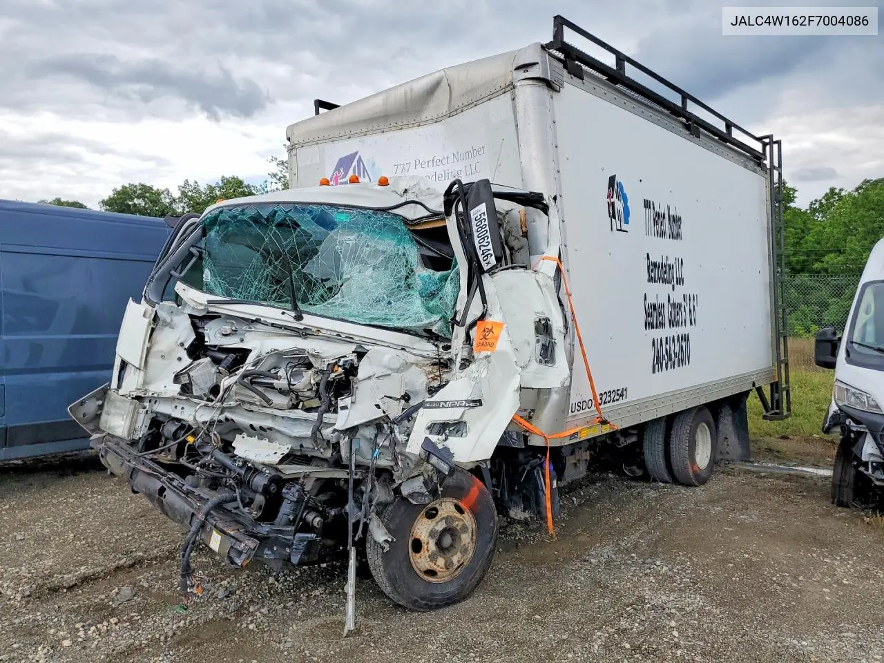 2015 Isuzu Npr Hd Box Truck VIN: JALC4W162F7004086 Lot: 56806246