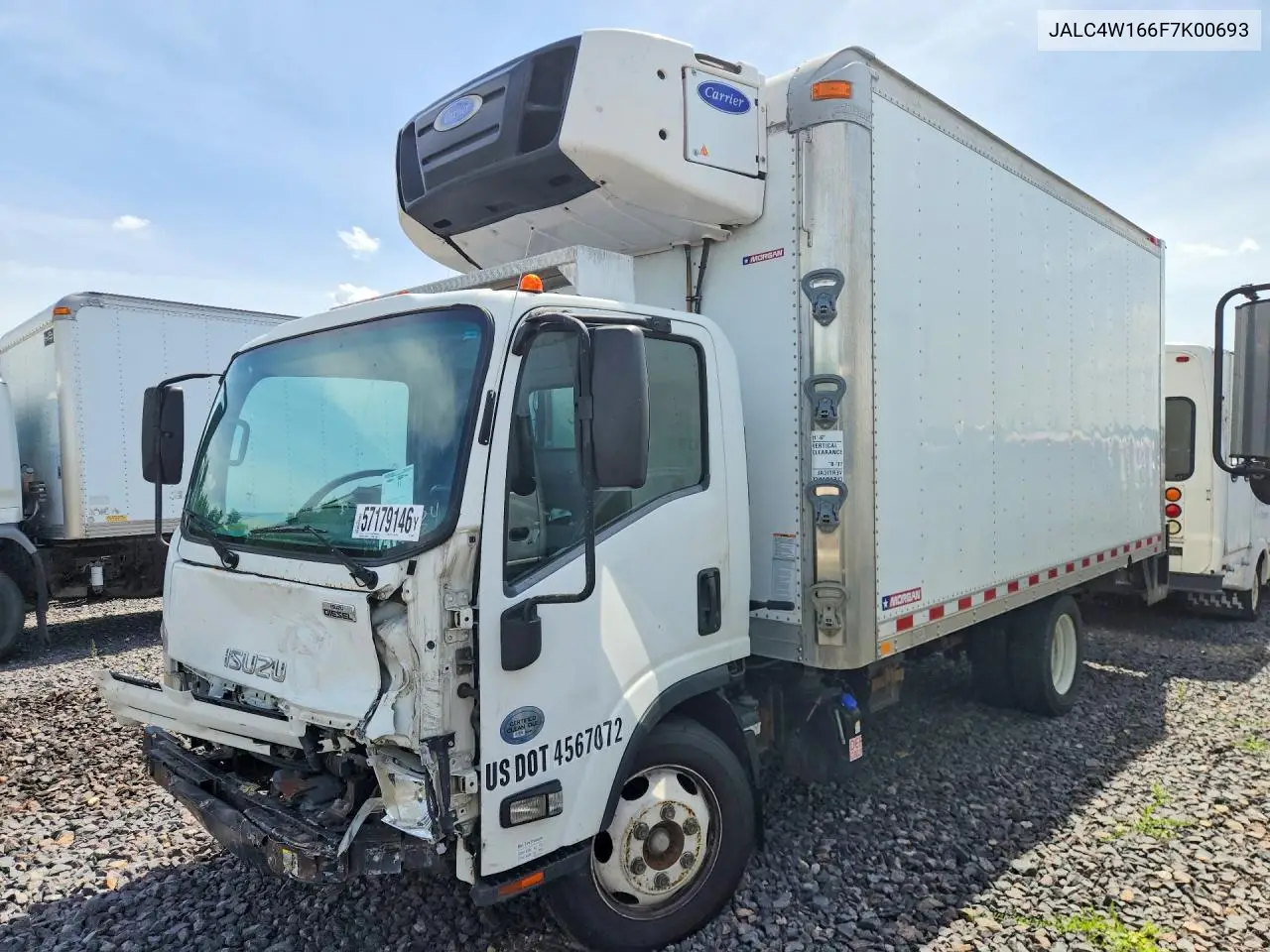 2015 Isuzu Npr-Hd Refrigerated Box Truck VIN: JALC4W166F7K00693 Lot: 57179146