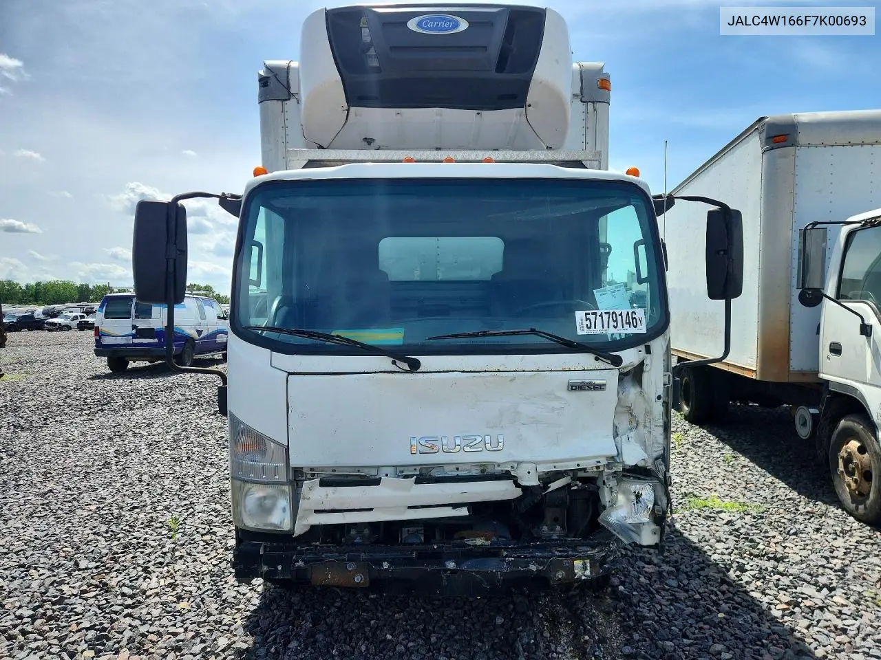 2015 Isuzu Npr-Hd Refrigerated Box Truck VIN: JALC4W166F7K00693 Lot: 57179146
