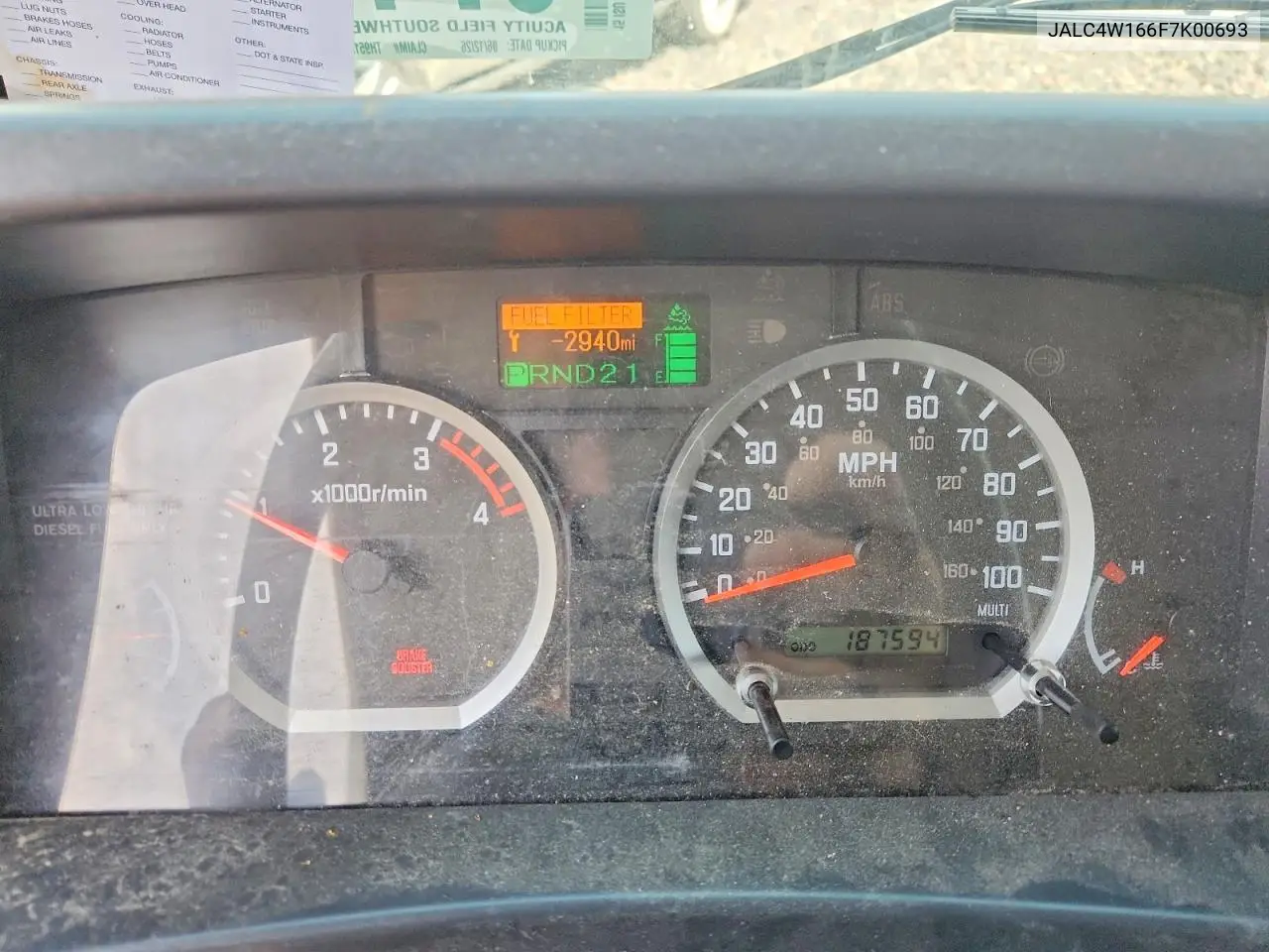 2015 Isuzu Npr-Hd Refrigerated Box Truck VIN: JALC4W166F7K00693 Lot: 57179146
