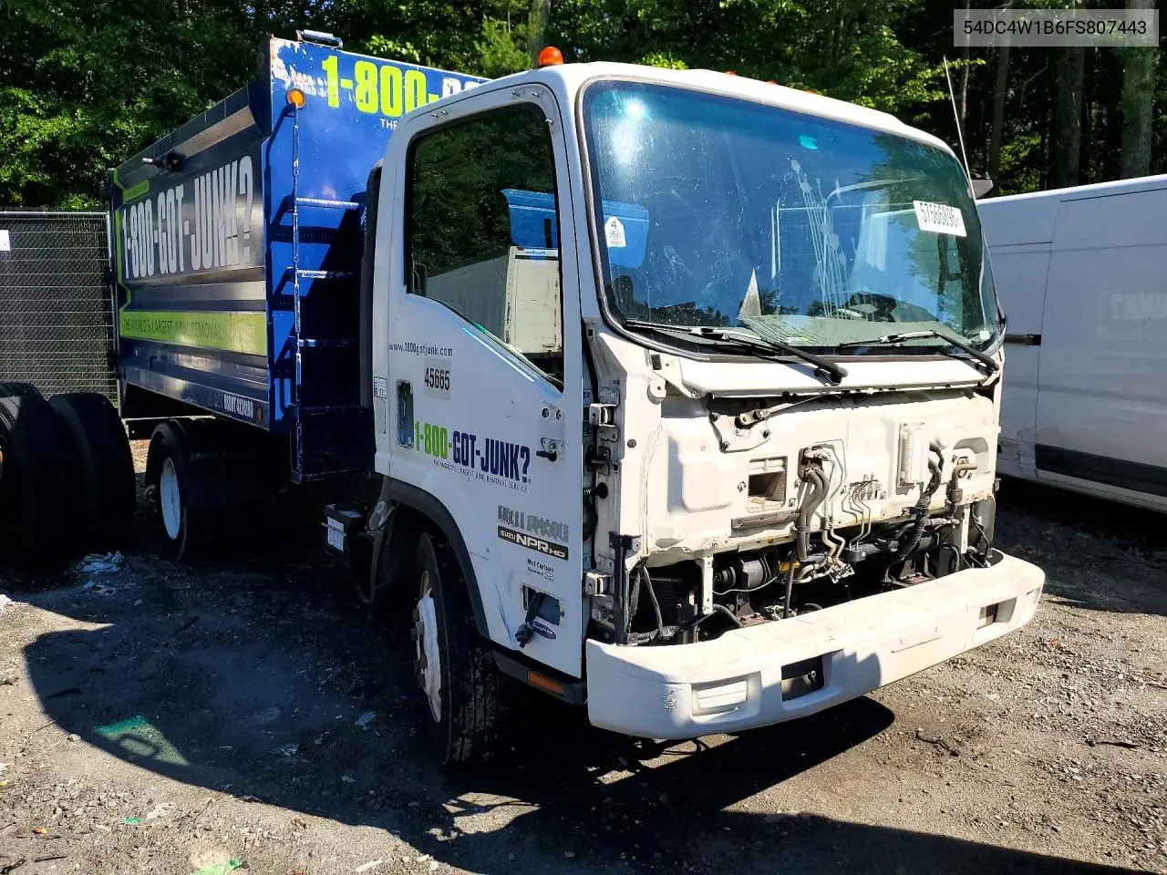 2015 Isuzu Npr Hd Dump Truck VIN: 54DC4W1B6FS807443 Lot: 57566896