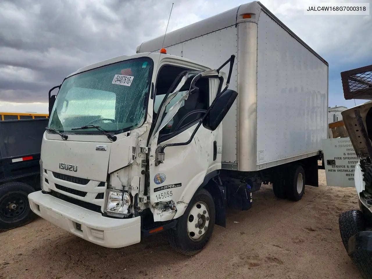 2016 Isuzu Npr Hd Box Truck VIN: JALC4W168G7000318 Lot: 54487616