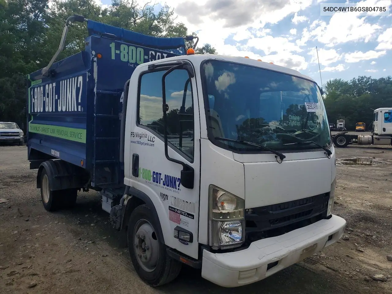 2016 Isuzu Npr Hd Dump Truck VIN: 54DC4W1B6GS804785 Lot: 56983496
