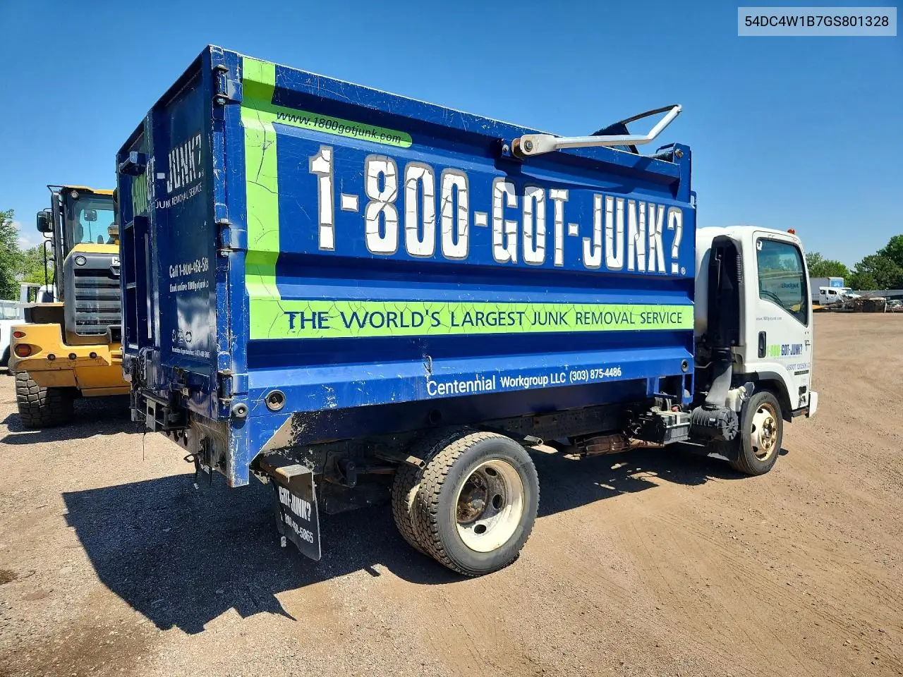 2016 Isuzu Npr Hd Dump Truck VIN: 54DC4W1B7GS801328 Lot: 57132806