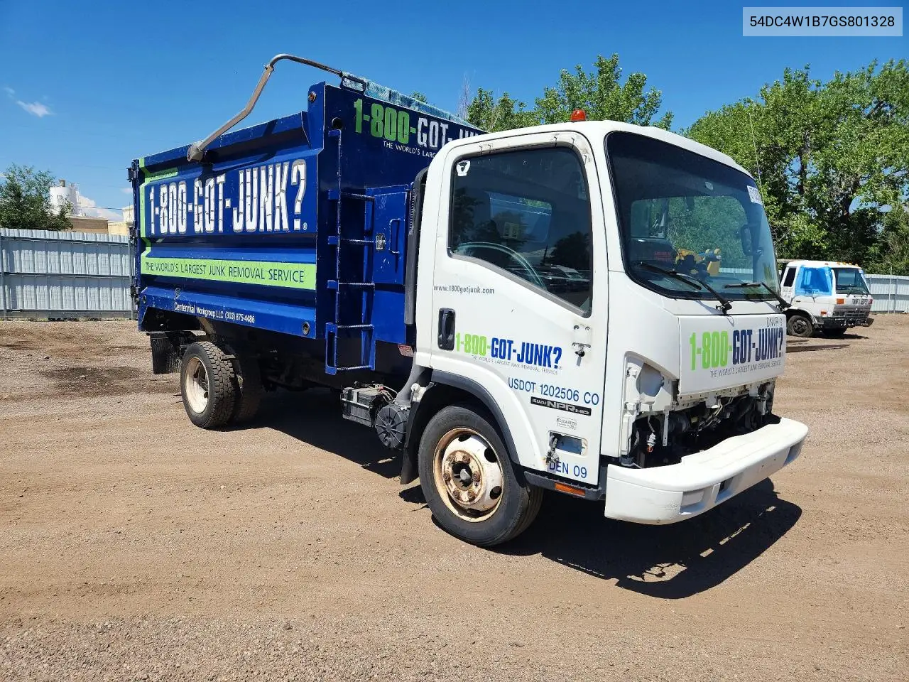2016 Isuzu Npr Hd Dump Truck VIN: 54DC4W1B7GS801328 Lot: 57132806