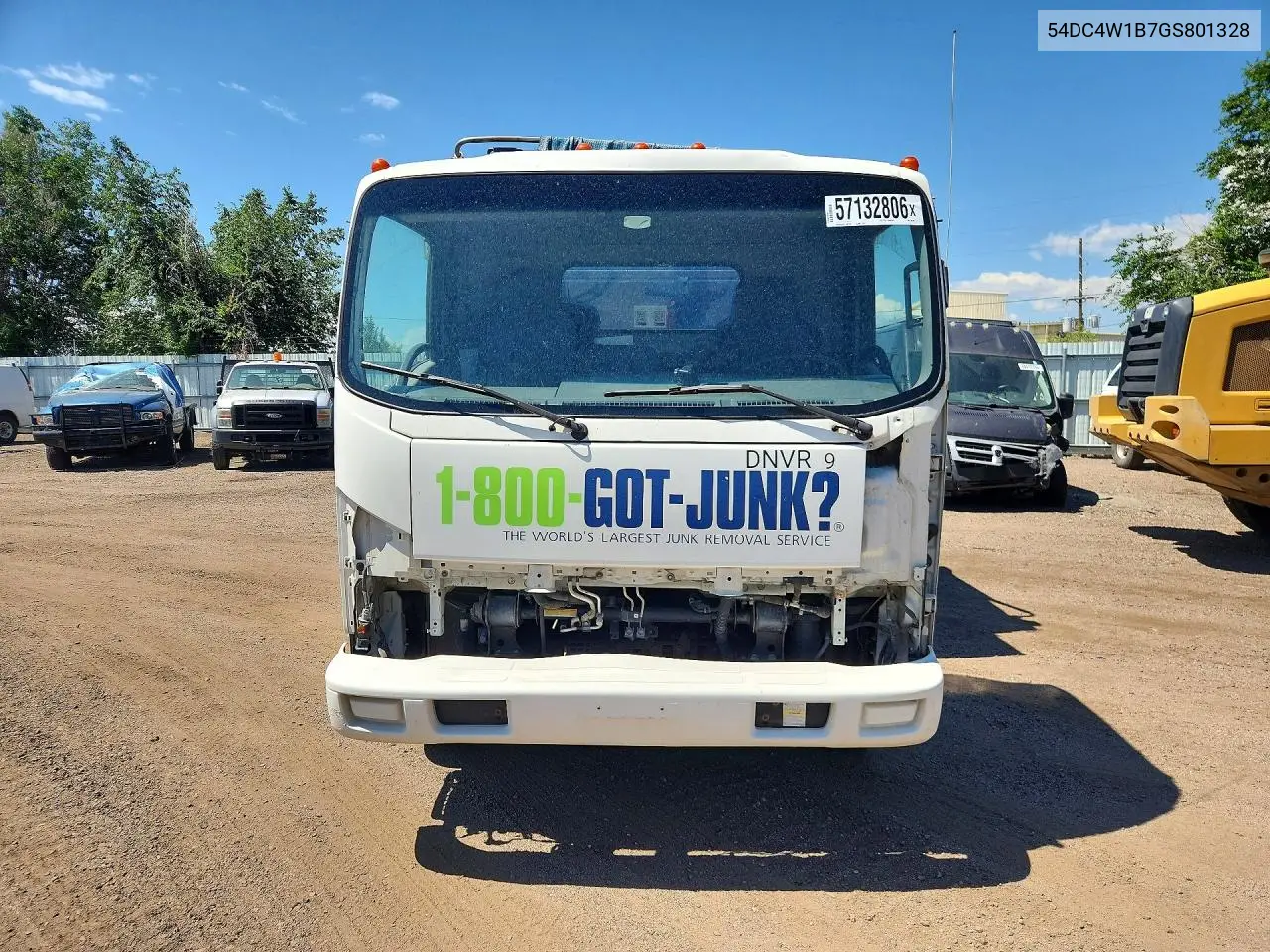 2016 Isuzu Npr Hd Dump Truck VIN: 54DC4W1B7GS801328 Lot: 57132806