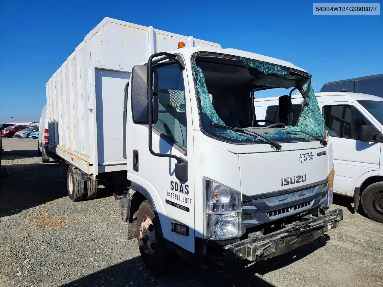 2016 Isuzu Npr VIN: 54DB4W1B4GS808877 Lot: 57317536