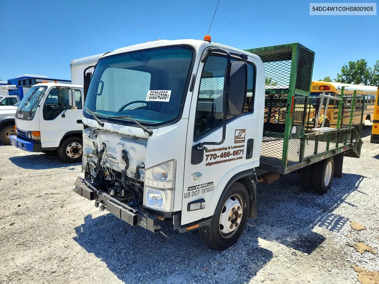 2017 Isuzu Npr Hd VIN: 54DC4W1C0HS800905 Lot: 55324556