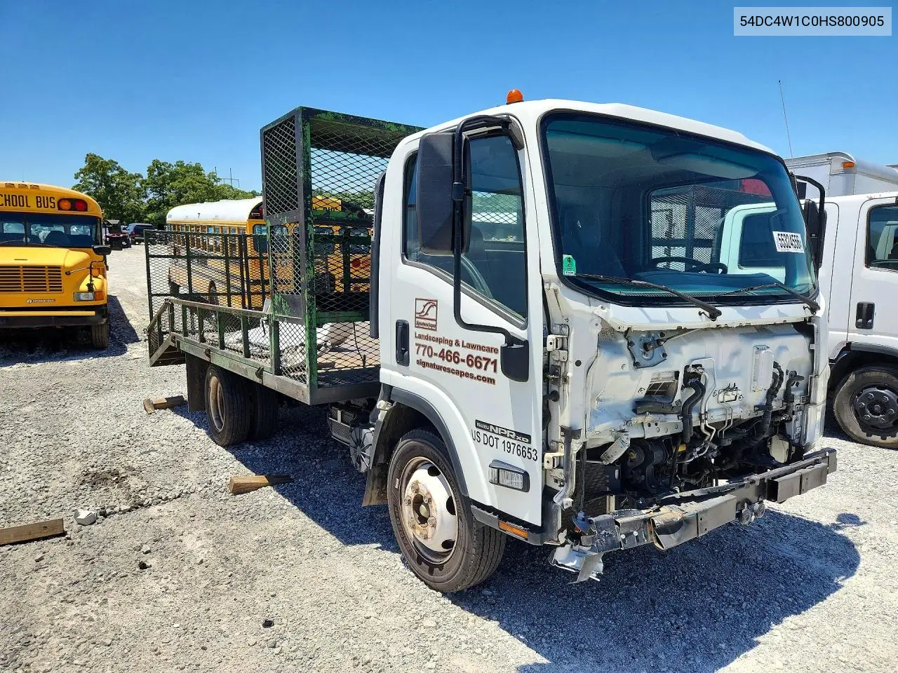 2017 Isuzu Npr Hd VIN: 54DC4W1C0HS800905 Lot: 55324556