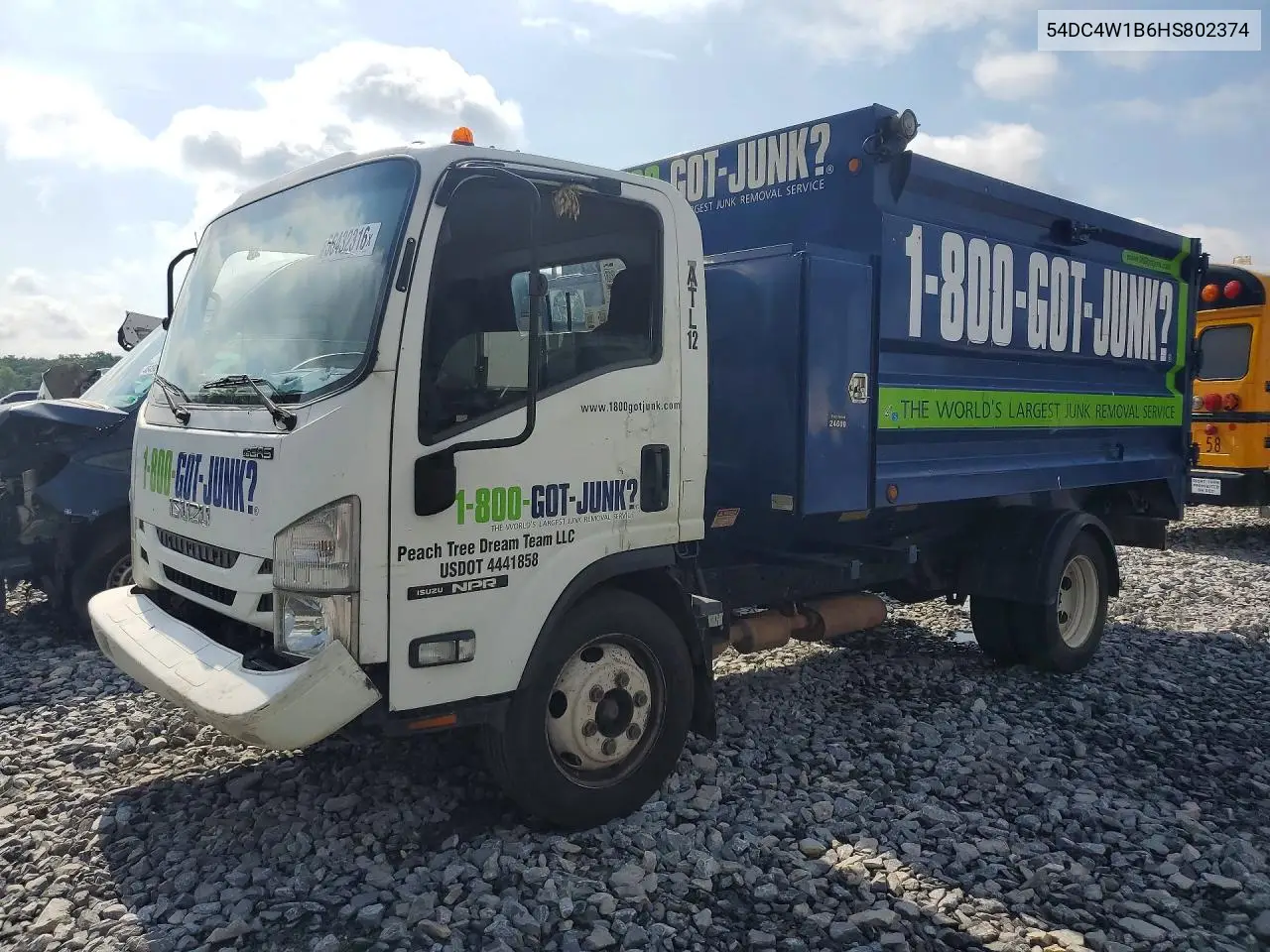 2017 Isuzu Npr Hd Dump Truck VIN: 54DC4W1B6HS802374 Lot: 56432316