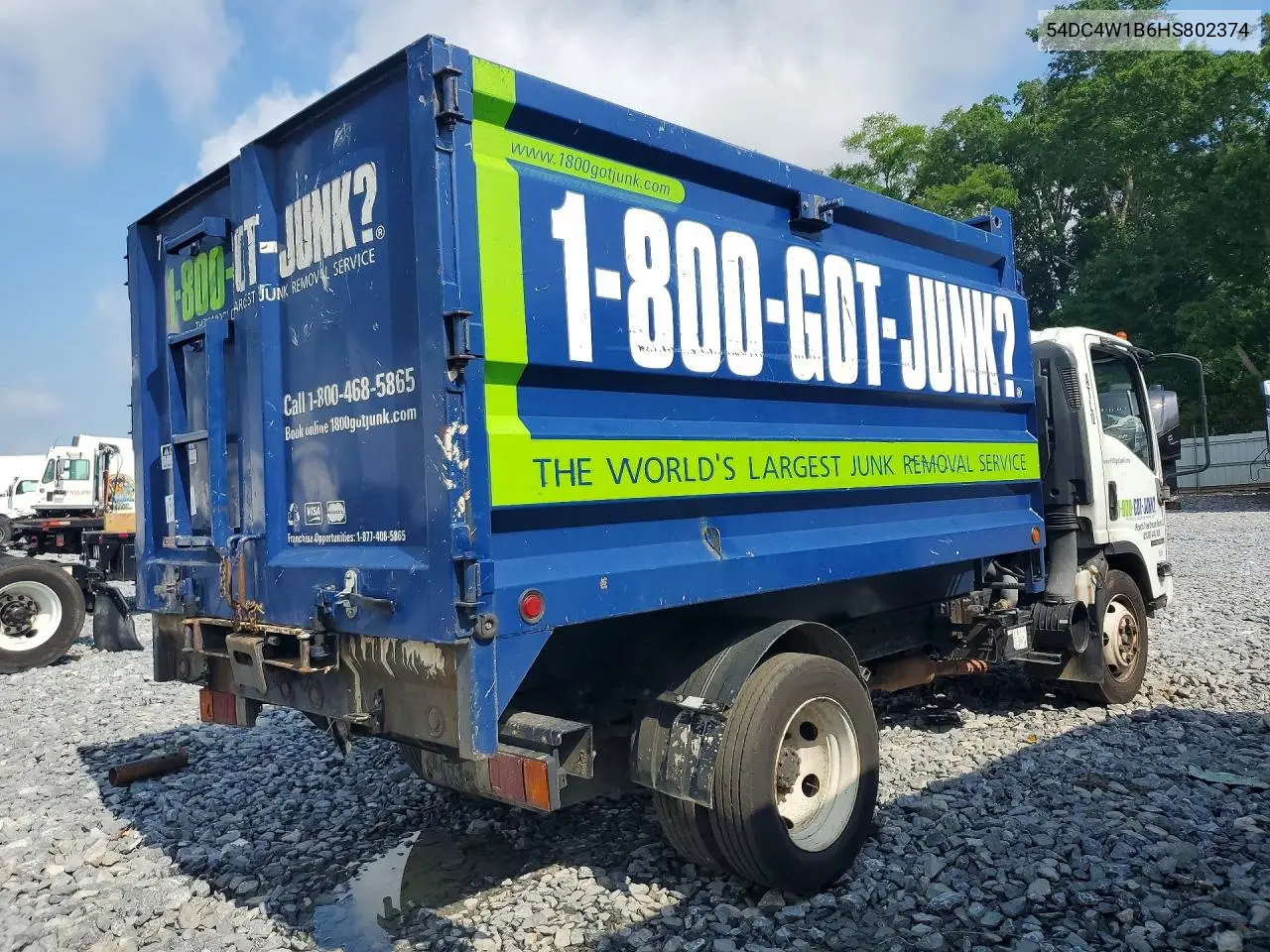 2017 Isuzu Npr Hd Dump Truck VIN: 54DC4W1B6HS802374 Lot: 56432316