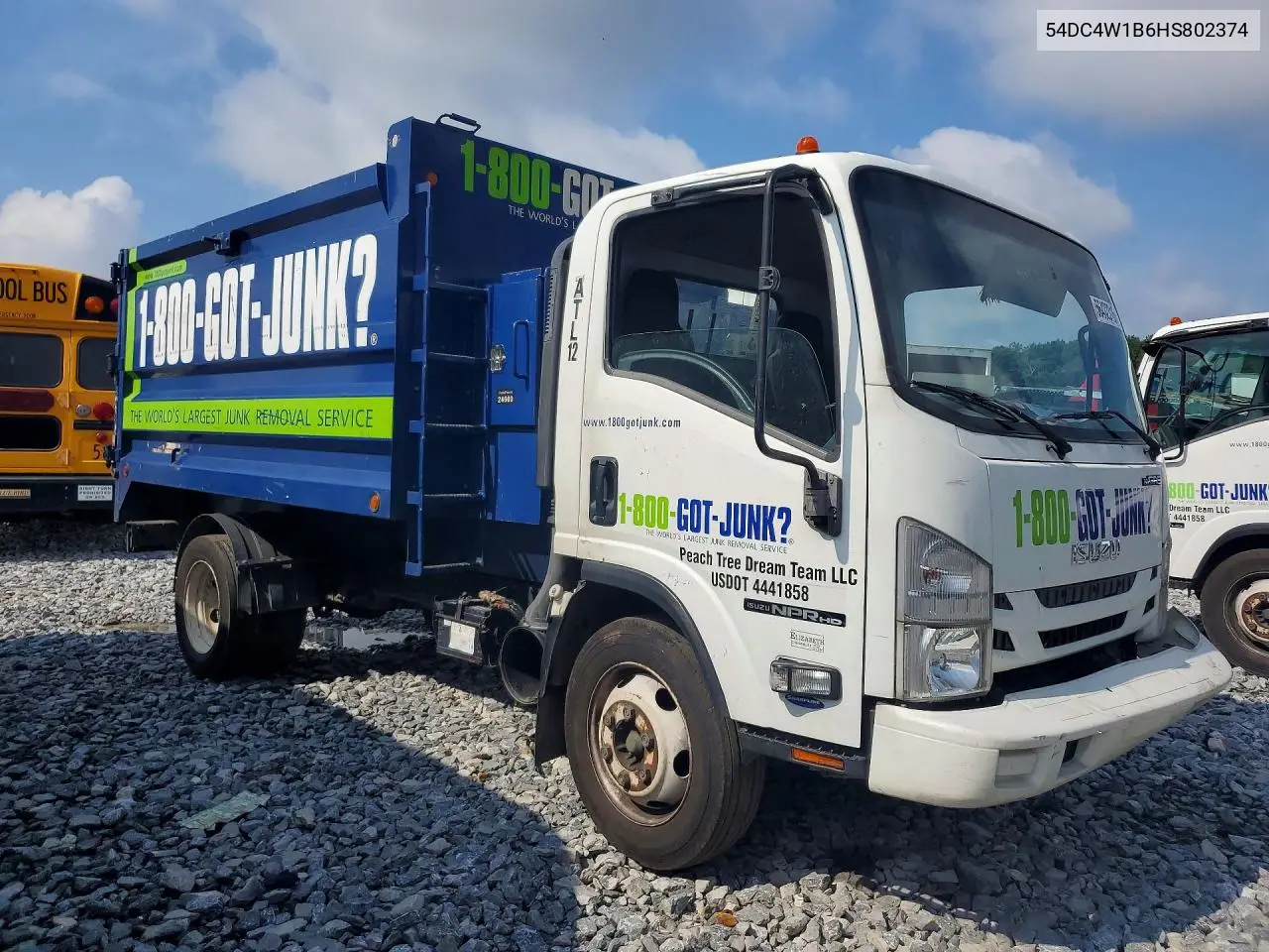 2017 Isuzu Npr Hd Dump Truck VIN: 54DC4W1B6HS802374 Lot: 56432316