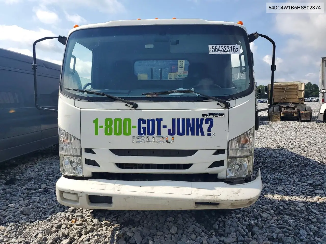 2017 Isuzu Npr Hd Dump Truck VIN: 54DC4W1B6HS802374 Lot: 56432316