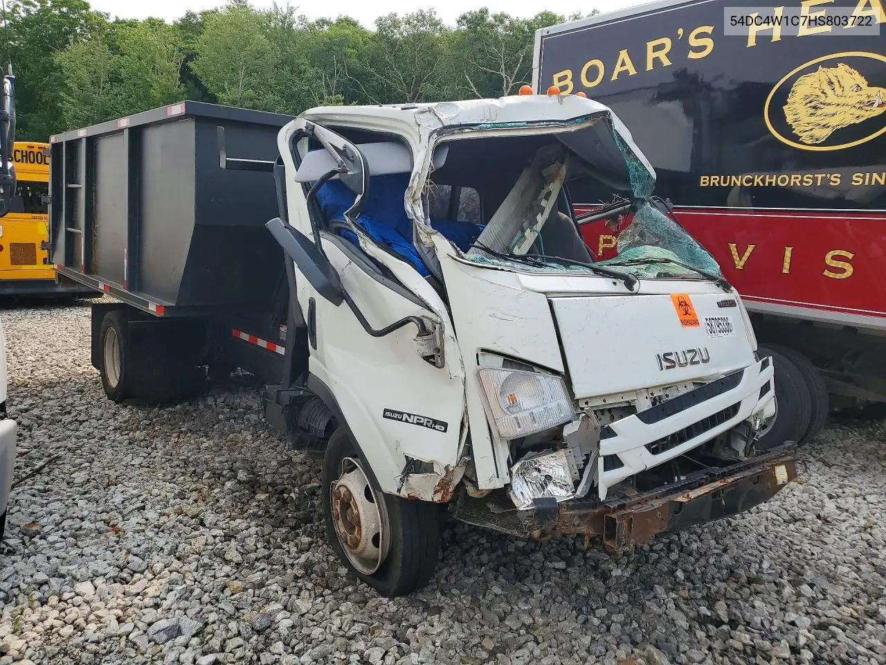 2017 Isuzu Npr Hd VIN: 54DC4W1C7HS803722 Lot: 58795336