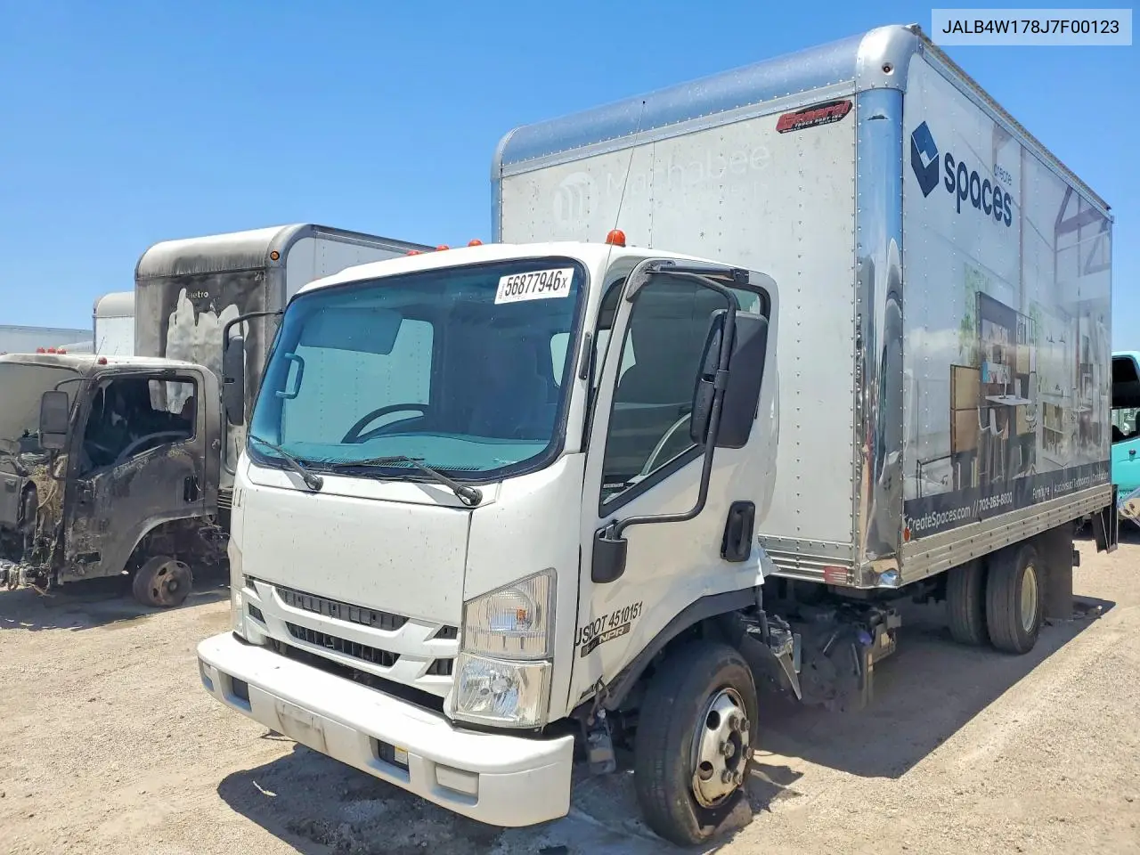 2018 Isuzu Npr Box Truck VIN: JALB4W178J7F00123 Lot: 56877946