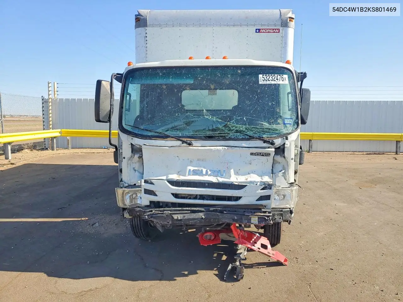 2019 Isuzu Npr Hd Box Truck VIN: 54DC4W1B2KS801469 Lot: 53232476