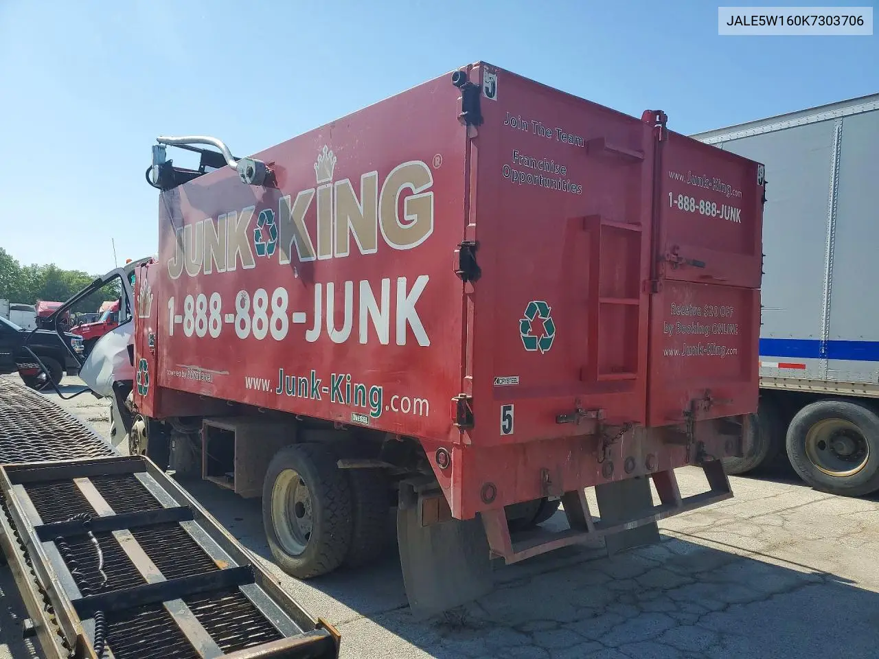2019 Isuzu Nrr Dump Truck VIN: JALE5W160K7303706 Lot: 54710786
