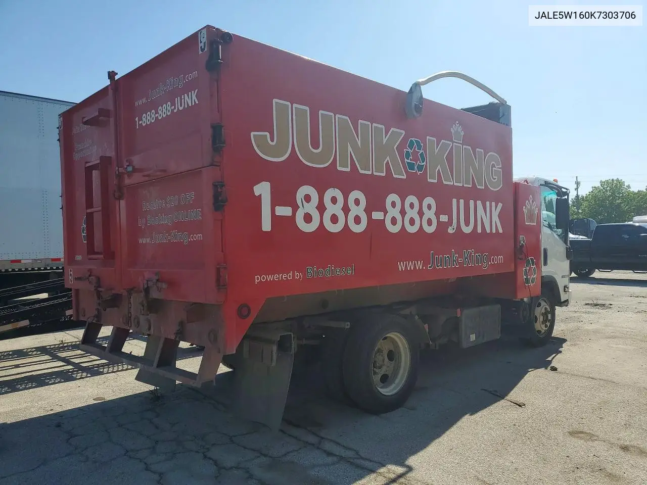 2019 Isuzu Nrr Dump Truck VIN: JALE5W160K7303706 Lot: 54710786
