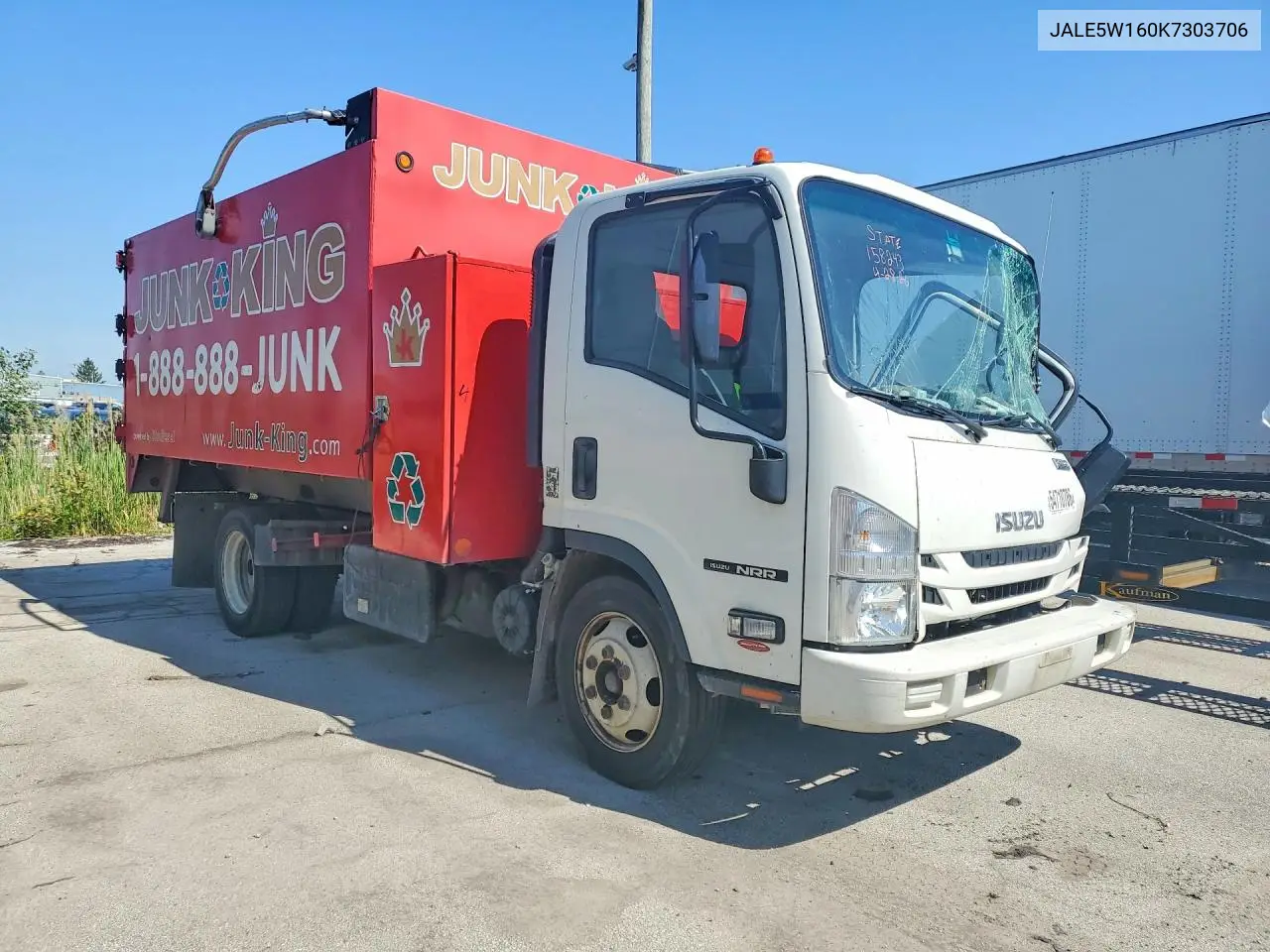 2019 Isuzu Nrr Dump Truck VIN: JALE5W160K7303706 Lot: 54710786