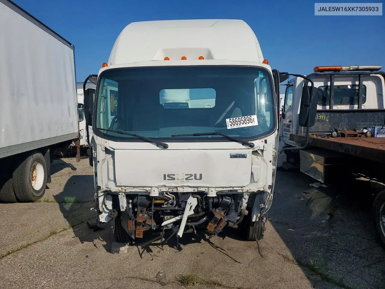 2019 Isuzu Nrr - Flat Bed Truck VIN: JALE5W16XK7305933 Lot: 58695896