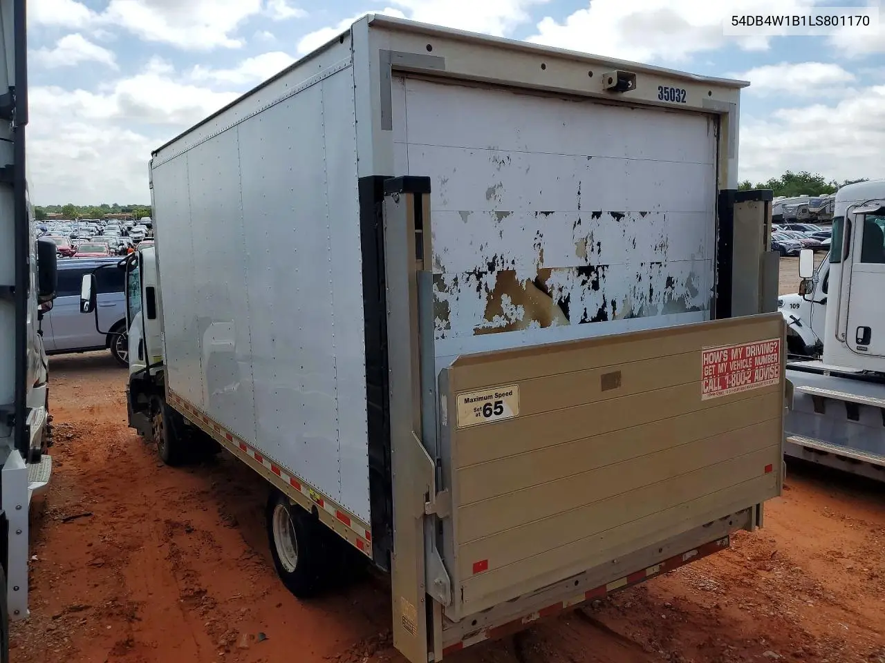 2020 Isuzu Npr Box Truck VIN: 54DB4W1B1LS801170 Lot: 56636026