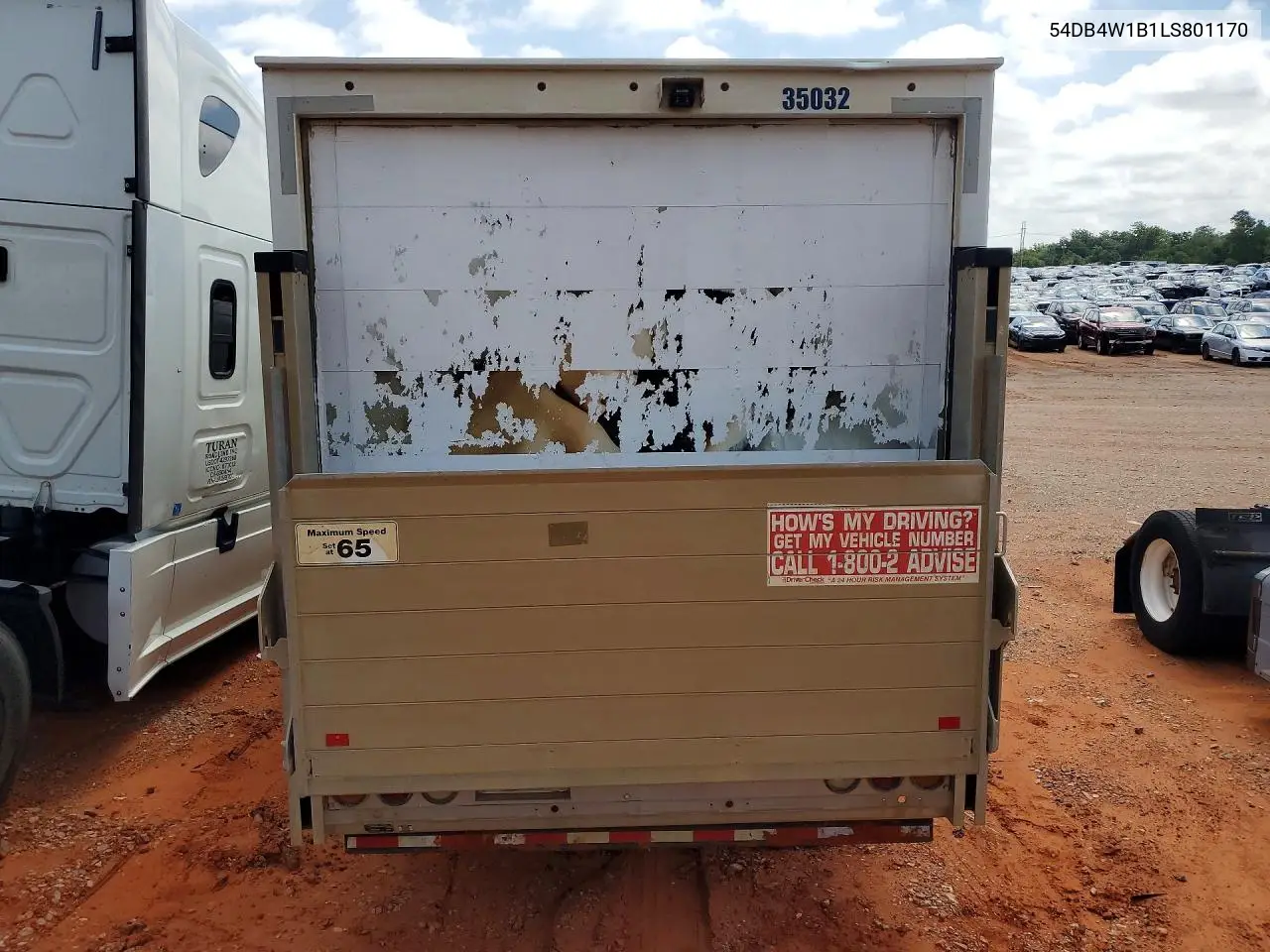2020 Isuzu Npr Box Truck VIN: 54DB4W1B1LS801170 Lot: 56636026