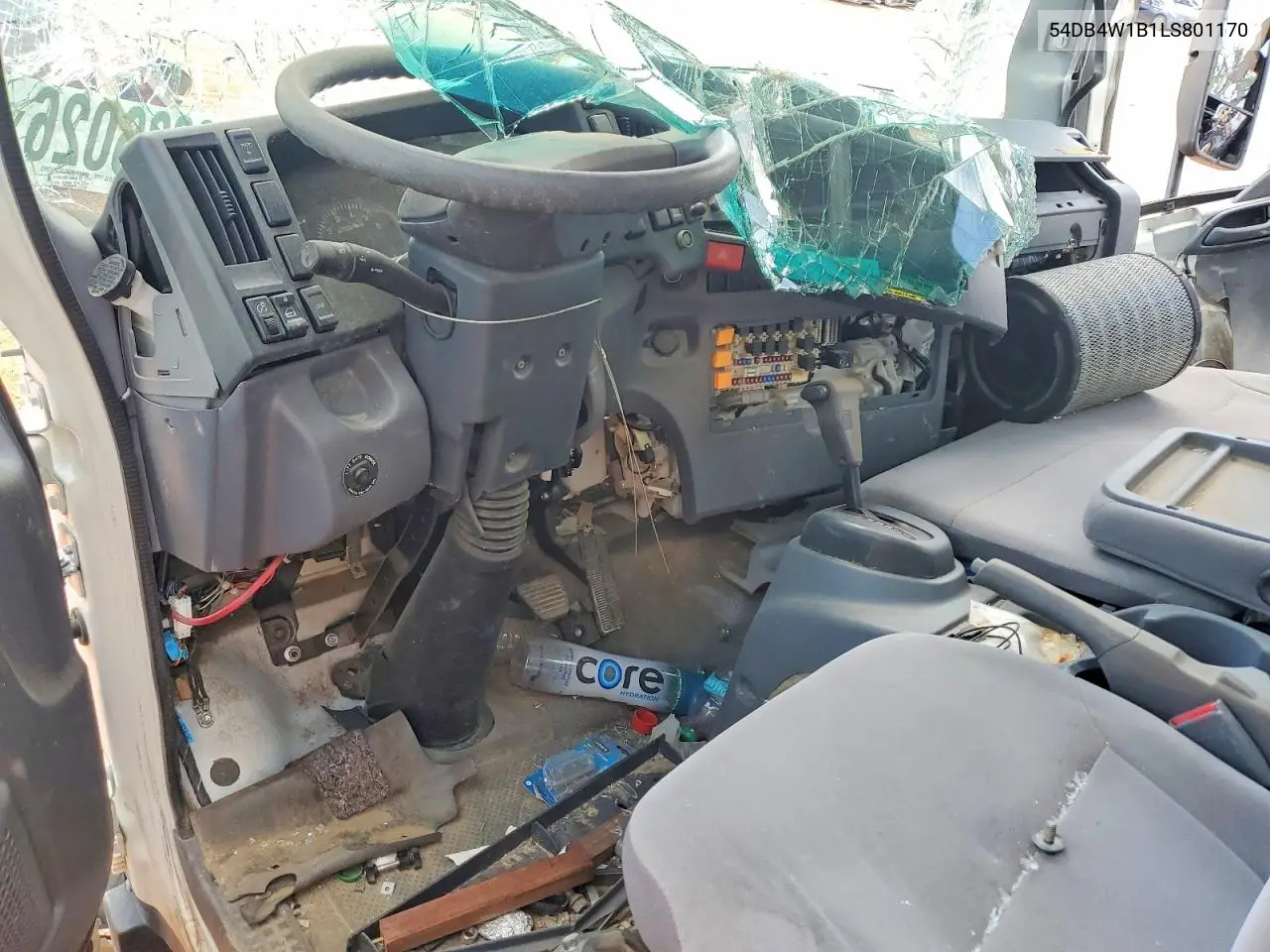 2020 Isuzu Npr Box Truck VIN: 54DB4W1B1LS801170 Lot: 56636026