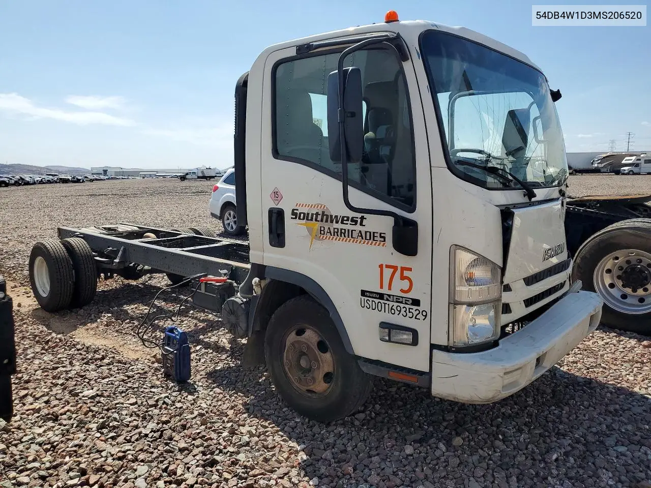 2021 Isuzu Npr VIN: 54DB4W1D3MS206520 Lot: 61000926