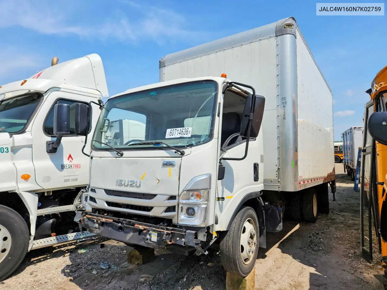 2022 Isuzu Npr Xd - Box Truck VIN: JALC4W160N7K02759 Lot: 60714636