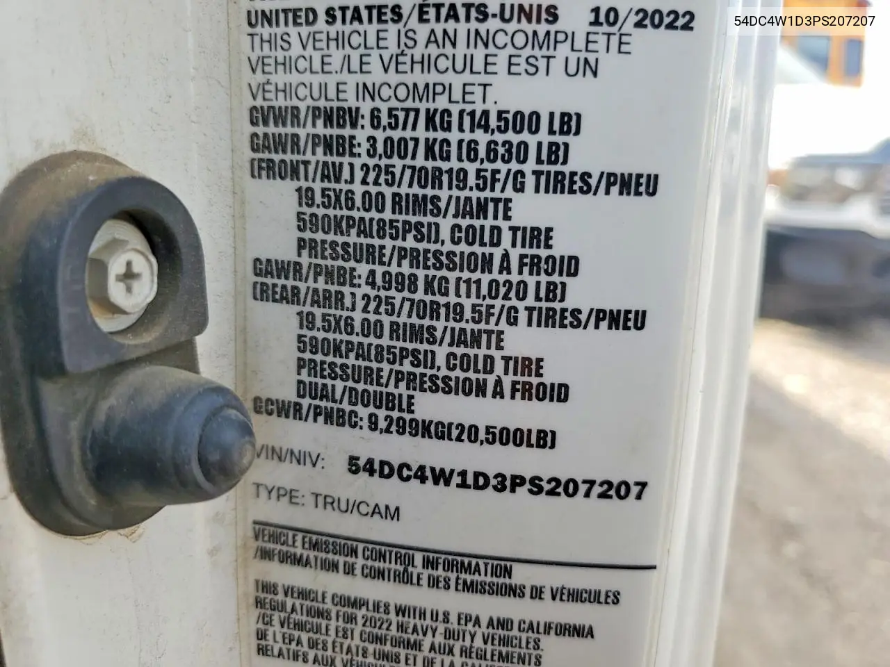 2023 Isuzu Npr Hd VIN: 54DC4W1D3PS207207 Lot: 55388616